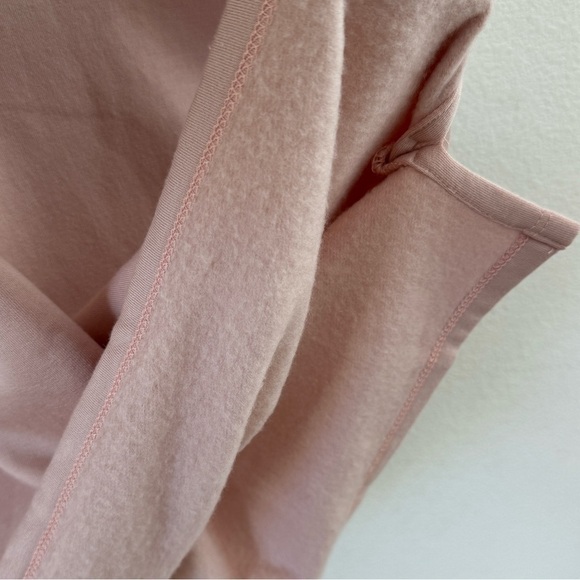 NWT Hass California Sustainable Fleece Rosewater Pink T-Shirt Dress Size M - Picture 9 of 16